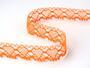 Cotton bobbin lace 75133, width 19 mm, rich orange - 2/4