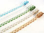 Bobbin lace No. 75133 white/turquoise | 30 m - 2/2