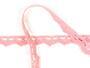 Cotton bobbin lace 75207, width 14 mm, pink - 2/4
