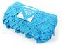 Cotton bobbin lace 75221, width 65 mm, turquoise - 2/4