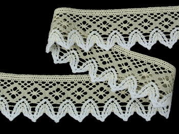 Bobbin lace No. 75222 ecru/light linen/white | 30 m - 2