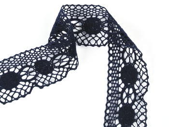 Bobbin lace No. 75223 blueblack | 30 m - 2