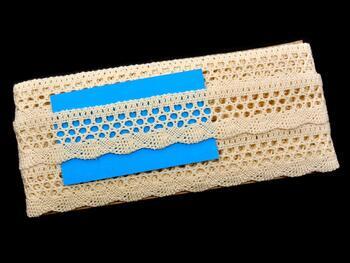Cotton bobbin lace 75231, width 40 mm, ecru - 2