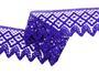 Cotton bobbin lace 75234, width 54 mm, purple - 2/3