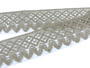 Linen bobbin lace 75234, width 54 mm, 100% linen bleached - 2/5
