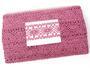 Cotton bobbin lace insert 75235, width 43 mm, pink - 2/4