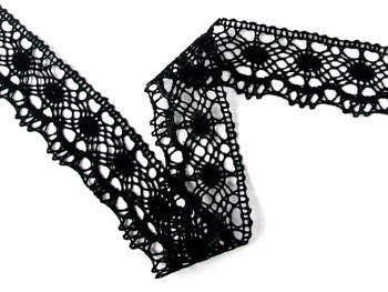 Bobbin lace No. 75238 black | 30 m - 2