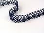 Cotton bobbin lace 75239, width 19 mm, dark blue - 2/3