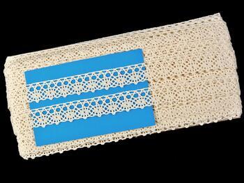 Cotton bobbin lace 75239, width 19 mm, ecru - 2