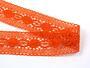 Cotton bobbin lace insert 75249, width 48 mm, rich orange - 2/3