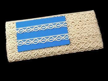 Cotton bobbin lace 75124, width 18 mm, ecru - 2