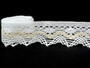Cotton bobbin lace 75251, width 50 mm, white/ecru - 2/3