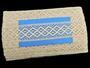 Cotton bobbin lace insert 75252, width 45 mm, ecru - 2/4