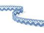 Cotton bobbin lace 75259, width 17 mm, sky blue - 2/4