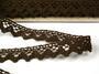 Cotton bobbin lace 75259, width 17 mm, light brown - 2/4
