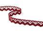 Cotton bobbin lace 75259, width 17 mm, cranberry - 2/4