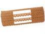 Cotton bobbin lace 75259, width 17 mm, terracotta - 2/5