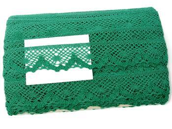 Cotton bobbin lace 75261, width 40 mm, light green - 2