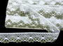 Bobbin lace No. 75261 white/dark linen | 30 m - 2/5