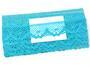 Cotton bobbin lace 75261, width 40 mm, turquoise - 2/5