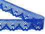 Cotton bobbin lace 75261_06344 royal blue width 40 mm - 2/5