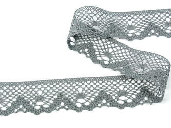 Bobbin lace No. 75261 grey III.| 30 m - 2