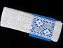 Cotton bobbin lace insert 75263, width 74 mm, white - 2/5