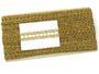 Metalic bobbin lace insert 75281, width 18 mm, Lurex gold - 2/5