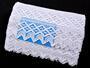 Cotton bobbin lace 75293, width 68 mm, white - 2/5