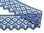 Cotton bobbin lace 75293, width 68 mm, ocean blue - 2/4