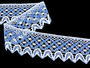 Bobbin lace No. 75293 white/sky blue 30 m - 2/4