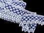 Bobbin lace No. 75293 white/dark blue | 30 m - 2/3