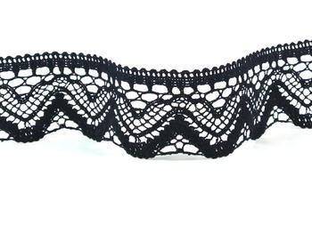 Bobbin lace No. 75301  black | 30 m - 2
