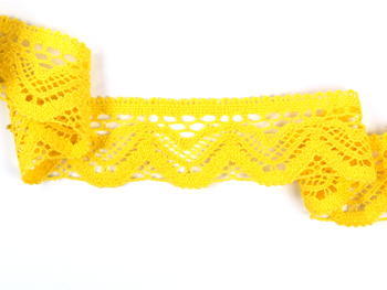 Bobbin lace No. 75301  yellow | 30 m - 2