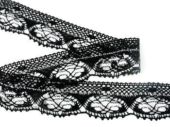 Bobbin lace No. 75320 black/white | 30 m - 2