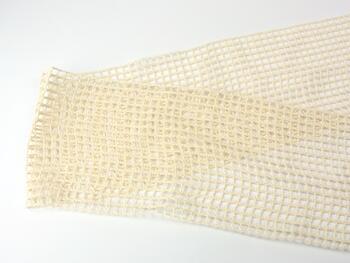 Cotton bobbin lace insert 75326, width 125 mm, ecru - 2