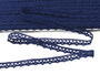 Cotton bobbin lace 75358, width 10 mm, dark blue - 2/3