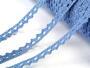 Cotton bobbin lace 75361, width 9 mm, sky blue - 2/3