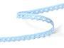 Cotton bobbin lace 75361, width 9 mm, light blue - 2/4