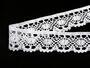 Cotton bobbin lace 75364, width 45 mm, white mercerized - 2/3