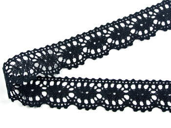 Bobbin lace No. 75394 black | 30 m - 2