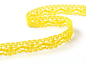 Bobbin lace No. 75395 yellow | 30 m - 2