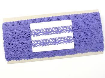Cotton bobbin lace 75395, width 16 mm, purple II - 2