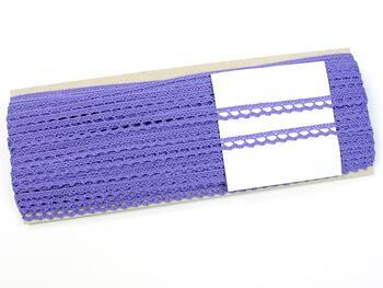 Cotton bobbin lace 75397, width 9 mm, purple II - 2