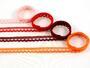 Cotton bobbin lace 75397, width 9 mm, rich orange - 2/2