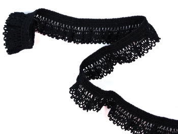 Bobbin lace No. 75411 black | 30 m - 2