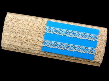 Cotton bobbin lace 75413, width 15 mm, ecru - 2