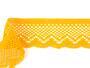 Cotton bobbin lace 75414, width 55 mm, dark yellow - 2/5