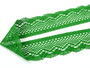 Cotton bobbin lace 75414, width 55 mm, grass green - 2/4
