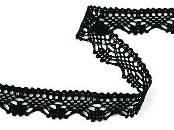 Bobbin lace No. 75423 black | 30 m - 2